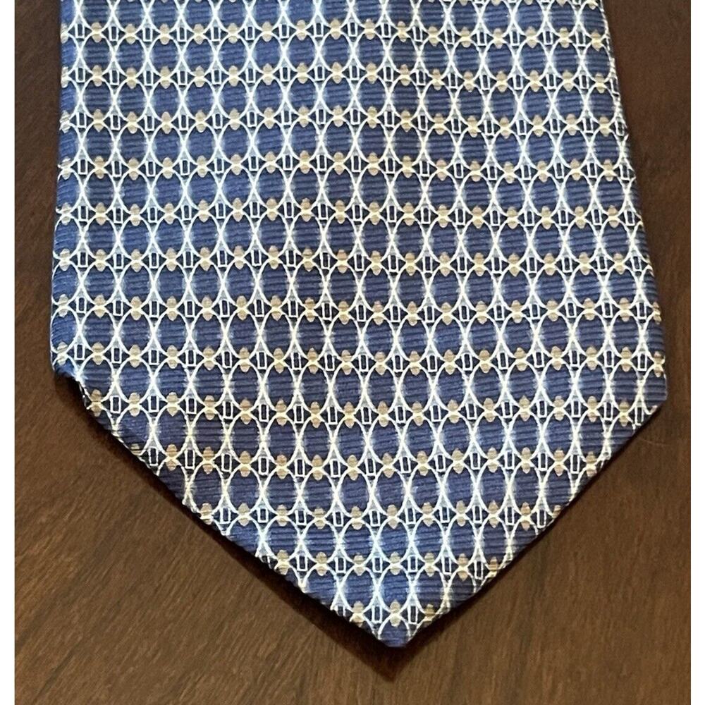 Dion Signature Blue 100% Italian Silk Hand Made Men’s Neck Tie Made In Canada